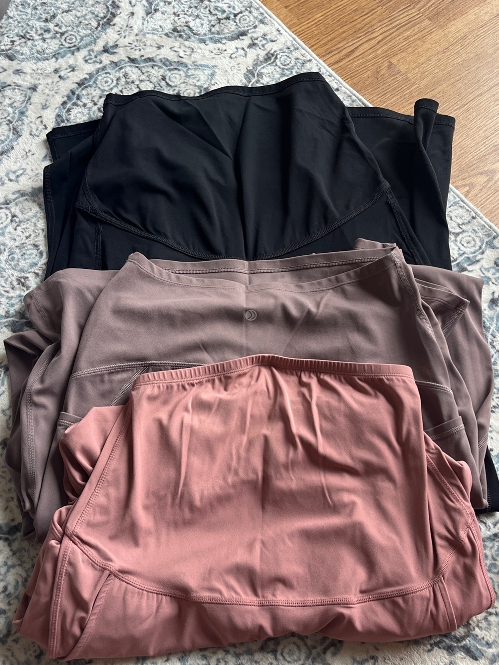Maternity High-Rise Leggings Pack — Black, Mauve, Dusty Rose